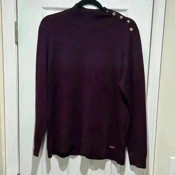 NWT Calvin Klein Mock Neck Sweater - Picture 1 of 4